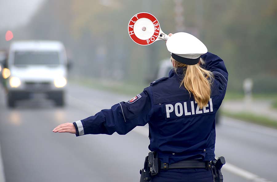 Polizeikontrolle Verkehr